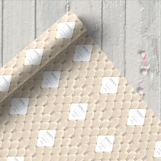 Luxe Goud Getuft Monogram Cadeaupapier