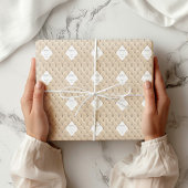 Luxe Goud Getuft Monogram Cadeaupapier