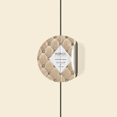 Luxe Goud Getuft Monogram Ronde Sticker