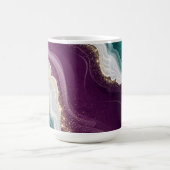 Luxe goud glans marmer patroon magische mok (Midden)