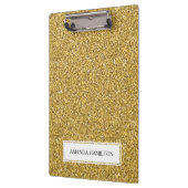 Luxe goud Glitter add jouw naam Klembord (Links)