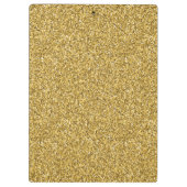 Luxe goud Glitter add jouw naam Klembord (Achterkant)