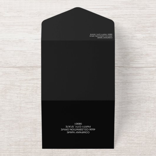 Luxe Goud Grijs Wit Marmer Business Grand Opening All In One Uitnodiging (Buiten)