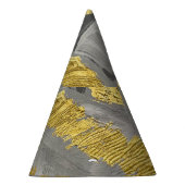 Luxe goud: grunge textuur. feesthoedjes (Rechts)