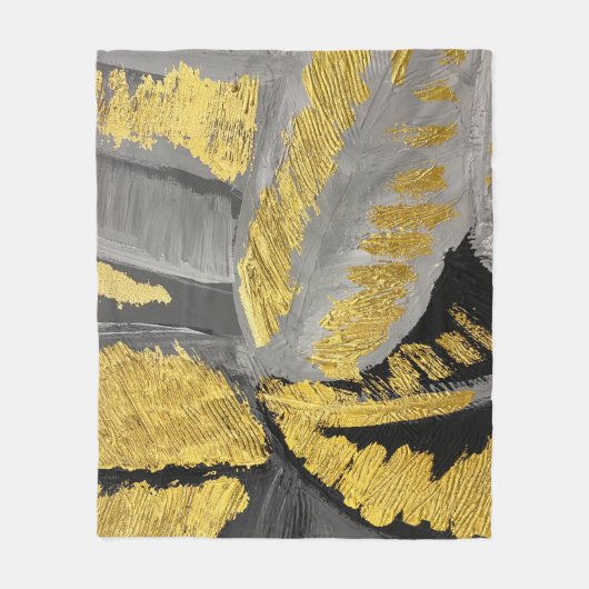 Luxe goud:  grunge textuur. fleece deken (Voorkant)
