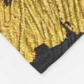 Luxe goud:  grunge textuur. fleece deken (Hoek)