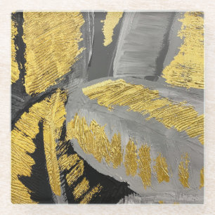 Luxe goud: grunge textuur. glazen onderzetter