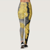 Luxe goud:  grunge textuur. leggings (Achterkant)