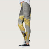 Luxe goud:  grunge textuur. leggings (Links)