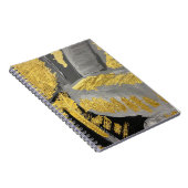 Luxe goud: grunge textuur. notitieboek (Rechterzijde)