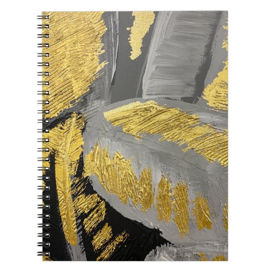 Luxe goud: grunge textuur. notitieboek (Voorkant)