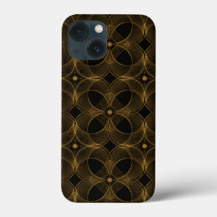 Luxe goud guilloché naadloos patroon Case-Mate iPhone case