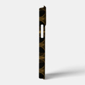 Luxe goud guilloché naadloos patroon Case-Mate iPhone case (Achterkant / Rechts)