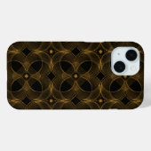 Luxe goud guilloché naadloos patroon Case-Mate iPhone case (Achterkant (horizontaal))