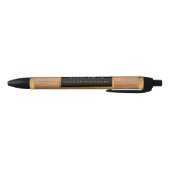 Luxe Goud Hout Modern Blauwe Inkt Pen (Bodem)