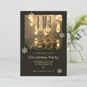 Luxe Goud & KerstZwart Kaart (Staand voorkant)