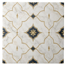 Luxe Goud Marmer effect - Geometrisch Patroon
