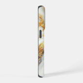 Luxe Goud Marmer Gepersonaliseerde iPhone Case Hoesje (Rechterkant)