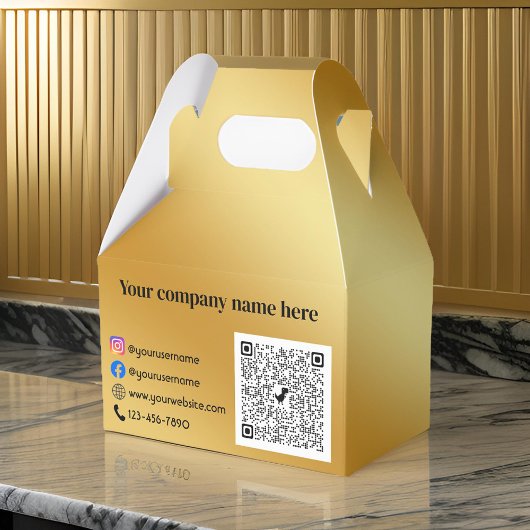 Luxe goud metallic bedankdoosjes