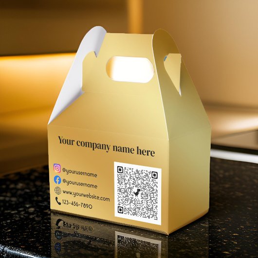 Luxe goud metallic bedankdoosjes