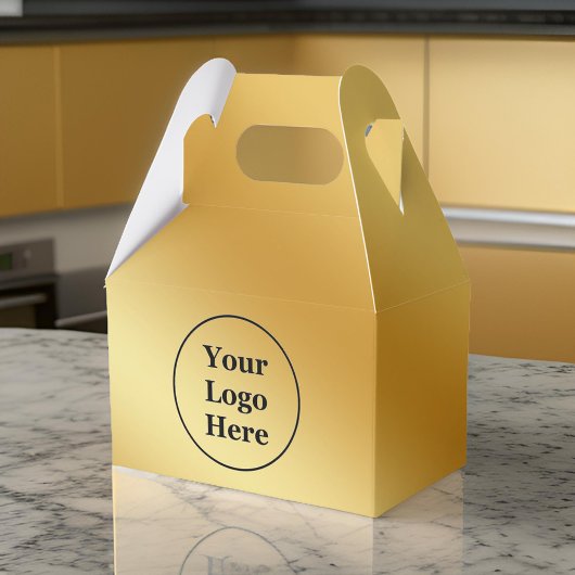 Luxe goud metallic bedankdoosjes