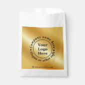 Luxe goud metallic bedankzakje (Voorkant)