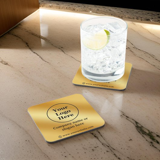 Luxe goud metallic bier onderzetter