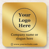 Luxe goud metallic bier onderzetter (Voorkant)