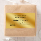 Luxe goud metallic etiket (Insitu)