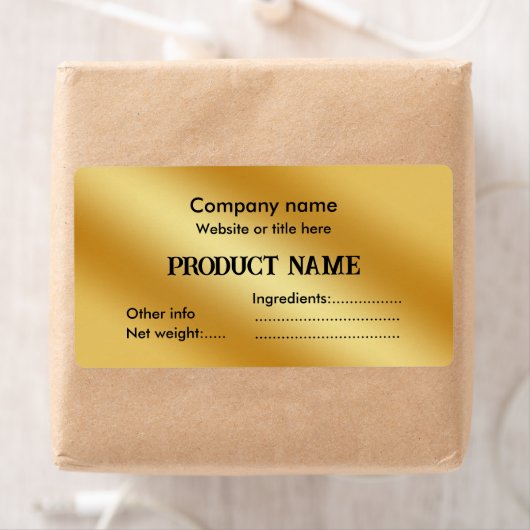 Luxe goud metallic etiket (Insitu)