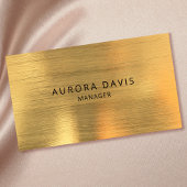 Luxe Goud Metallic Modern Minimalist Visitekaartje