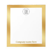 Luxe goud metallic Notitieblok (Voorkant)