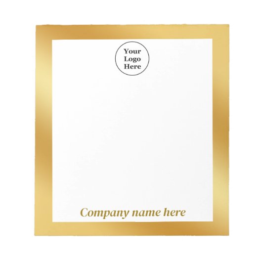 Luxe goud metallic Notitieblok (Voorkant)