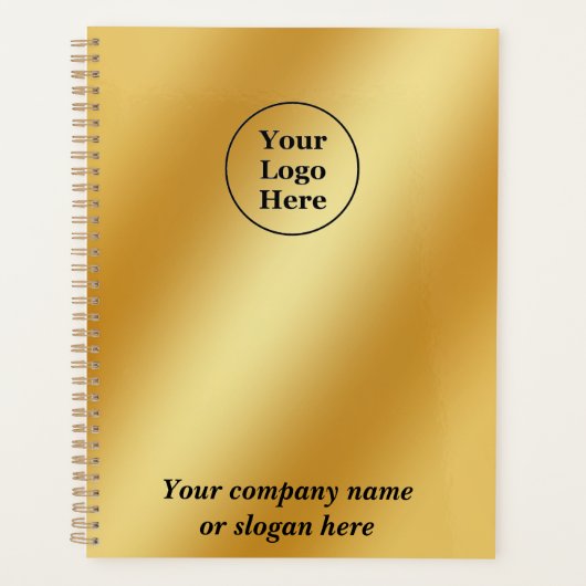 Luxe goud metallic planner (Voorkant)
