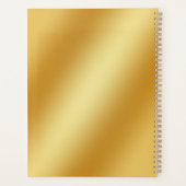 Luxe goud metallic planner (Achterkant)