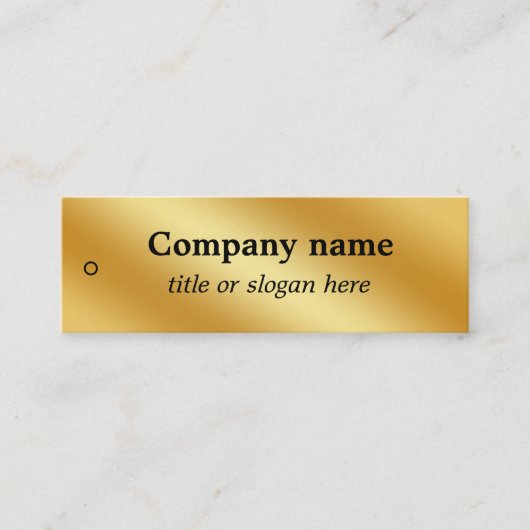 Luxe goud metallic Prijs Label (Voorkant)