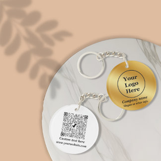 Luxe goud metallic sleutelhanger