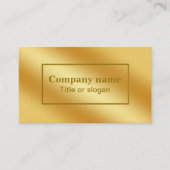 Luxe goud metallic Visitekaartje (Voorkant)