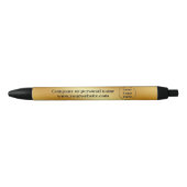 Luxe goud metallic zwarte inkt pen (Voorkant)