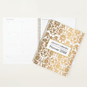 Luxe Goud Monogram naam maand en week Planner (Display)