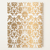 Luxe Goud Monogram naam maand en week Planner (Achterkant)