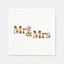 Luxe Goud Mr & Mrs Wedding Sign | Elegante bruid