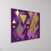 Luxe Goud paarse Driehoek Vormen Echt Folie Afdrukken (Laagn)