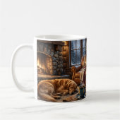 Luxe Goud Retriever Blokhut Mok (Links)
