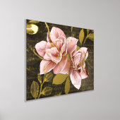 Luxe Goud Roze abstract Modern Lelie Folie Afdrukken (Laagn)