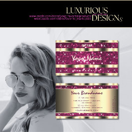 Luxe Goud Roze Sparkle Glitter Schattige Tiny Star Visitekaartje