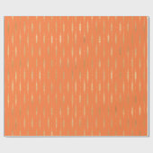 Luxe Goud & Sinaasappel geometrisch patroon Cadeaupapier (Vlak)