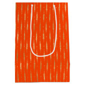 Luxe Goud & Sinaasappel geometrisch patroon Medium Cadeauzakje (Achterkant)