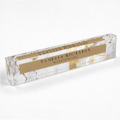 Luxe Goud Wit Grijs Elegant Notaris Naambordje