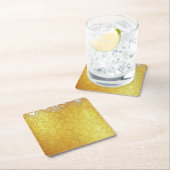 Luxe Goud Wit Patroon Vierkante Onderzetters (Insitu)